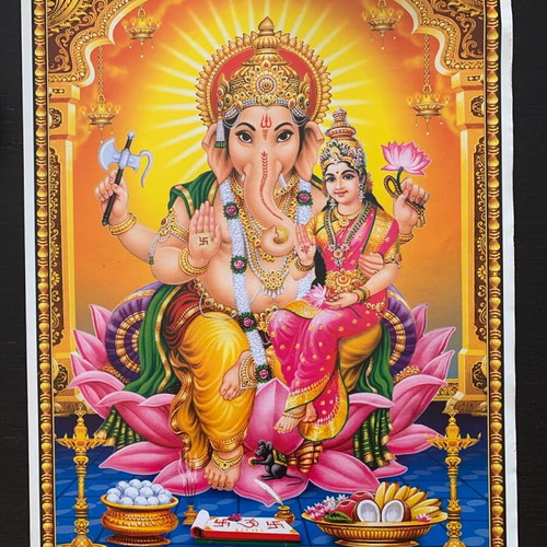 India Hindu gods posters set of 3, new