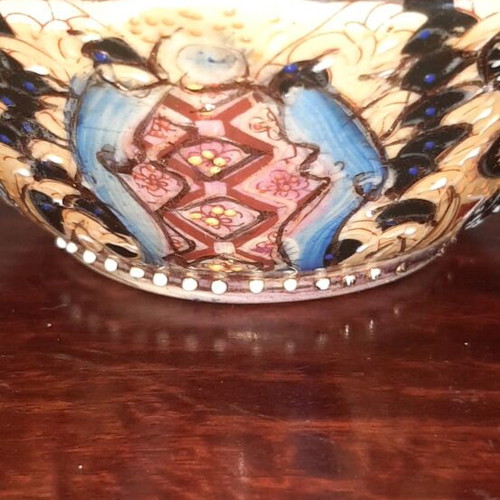 Satsuma bowls used, hand painted, diameter 11cm, height 5cm, set of 2