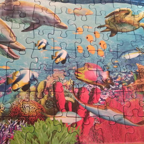 Ravensburger Puzzle 300 pieces like new with marine image