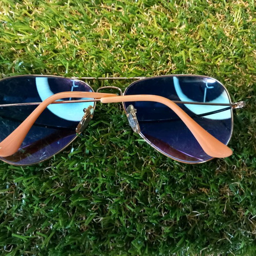 Ray Ban Aviators sunglasses like new, teal blue shades