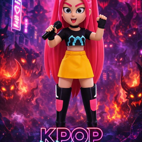 Kpop Demon Hunters Mira figure 20 cm new, 3D printed