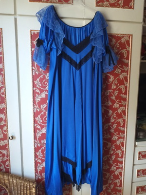 Σετ νυχτικό και ρόμπα καινούργιο, μπλε, μέγεθος L