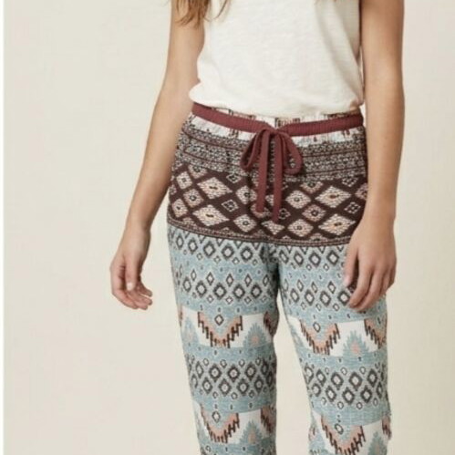 Women's summer pants like new, size M, white and colorful