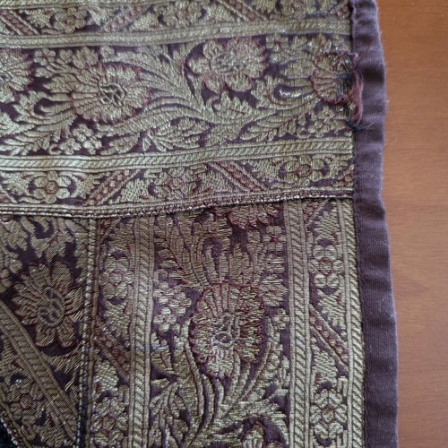 Large runner used from Morocco in brown and gold shades