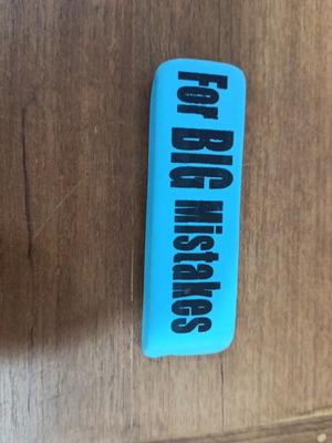 Eraser, jumbo size