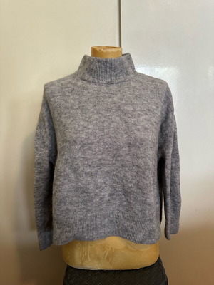H&M Grey Sweater Size S with High Neck