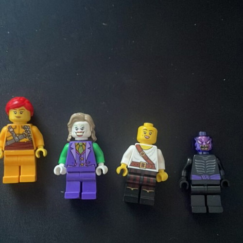 Lego figures used, pack