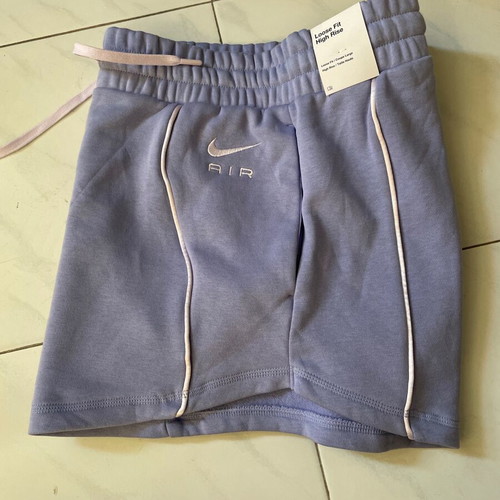Nike Air women's shorts new, loose fit high rise, purple size M