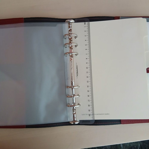 Filofax Original A5 Organizer Red leather like new