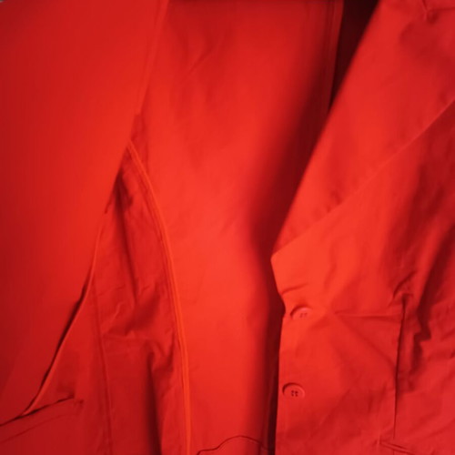 Women's red jacket size 56 like new with shoulder pads