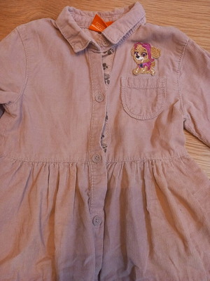 Cool Club corduroy dress used, pink, size 104 cm