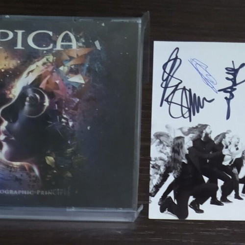 Epica The Holographic Principle 3-CD Japanese edition like new with signed card