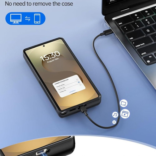 Samsung Galaxy S25 Ultra Battery Case 6.9", 10000mAh Qi Wireless Charger
