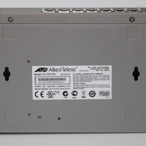 Allied Telesis AT-FS716L switch restored with 16xRJ-45 ports