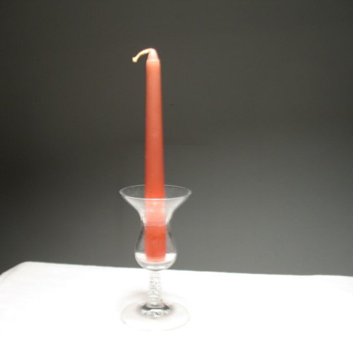 Glass Candle Holder Like New for Decoration