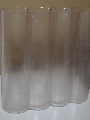Glass vase used with 4 compartments