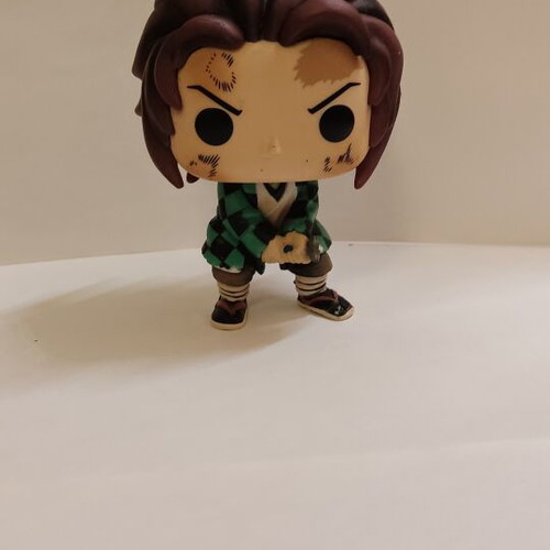 Tanjiri Kamado Demon Slayer Funko Pop used, broken sword, no box