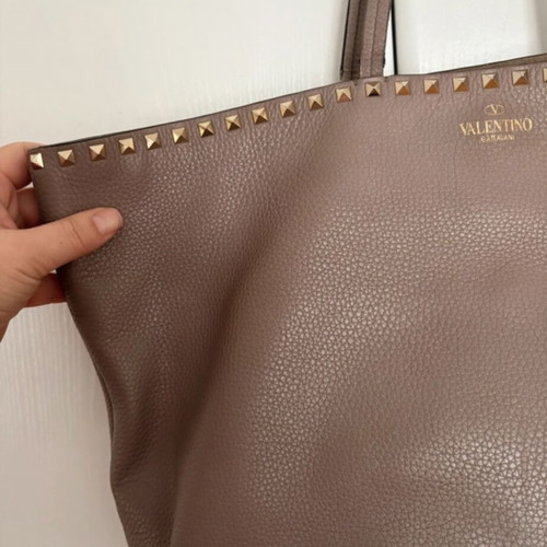Valentino Garavani Rockstud hobo bag used beige
