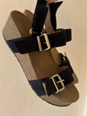 Gabor women's black anatomical sandals like new, size 37.5