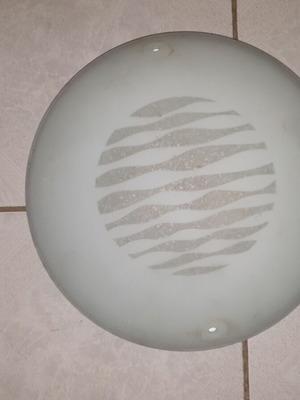 Blafoniera ceiling light used, glass, 30 cm diameter