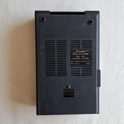 Mars CR-2500 cassette player used for repair