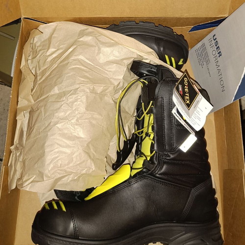Haix Fire Eagle 2.0 Firefighting Boots new, size 44, black and yellow
