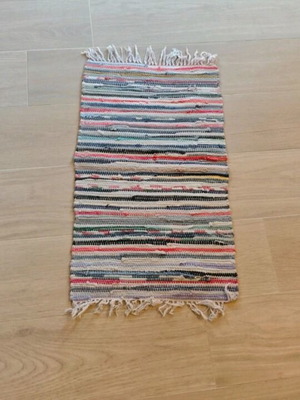 Rag rug 80x43 new, vintage