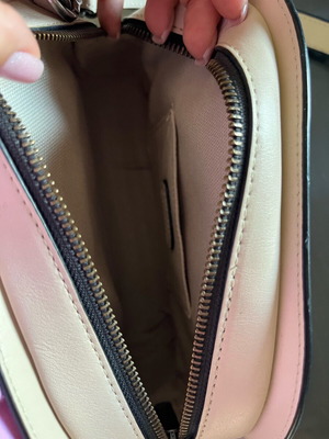 Karl Lagerfeld crossbody bag beige leather