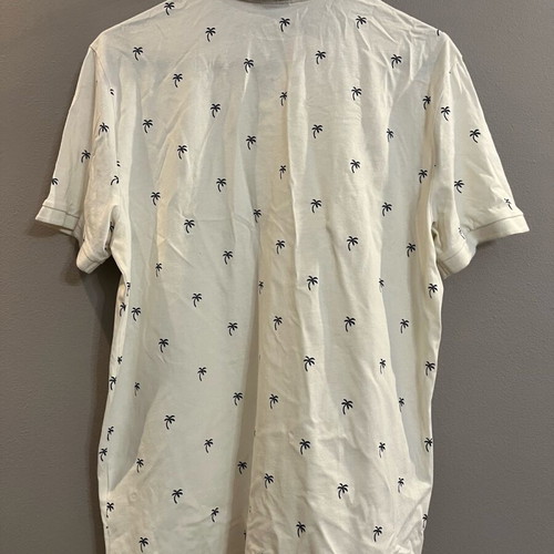 H&M Polo Shirt Men Size Medium Like New, White Beige