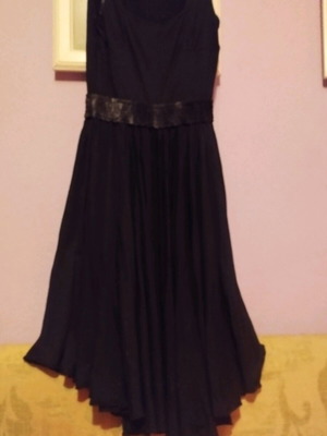 Diane Von Furstenberg Black Silk Dress Like New