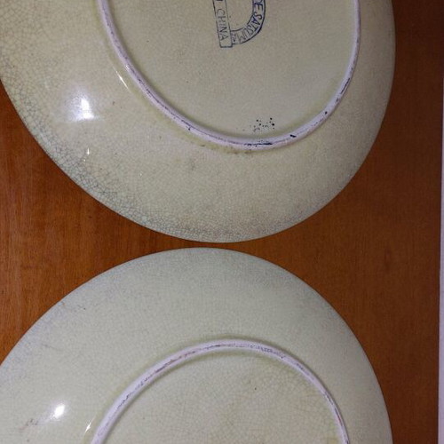 Satsuma decorative plates like new, set of 2