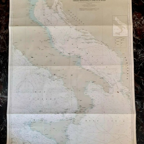 Nautical map Adriatic Sea Ionian Sea