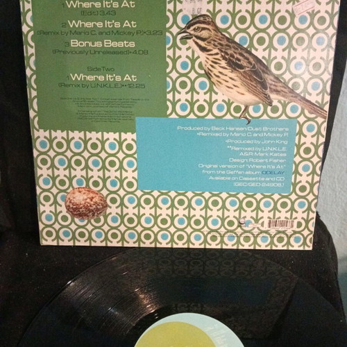 Beck Where It's At vinyl used, rock