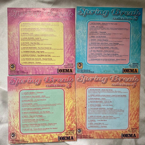 Spring Break Collection 4 CDs used, pop