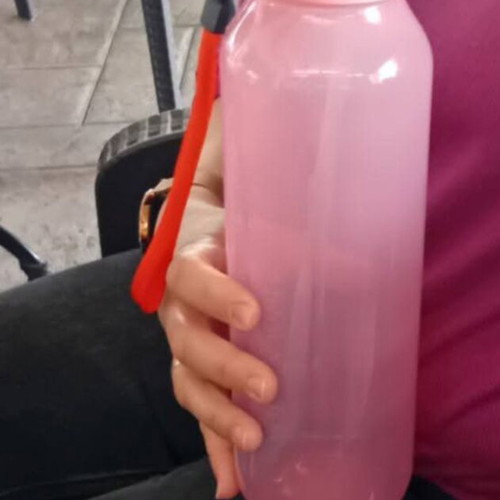 Aquavibe bottle 1.2L with straw and strap new