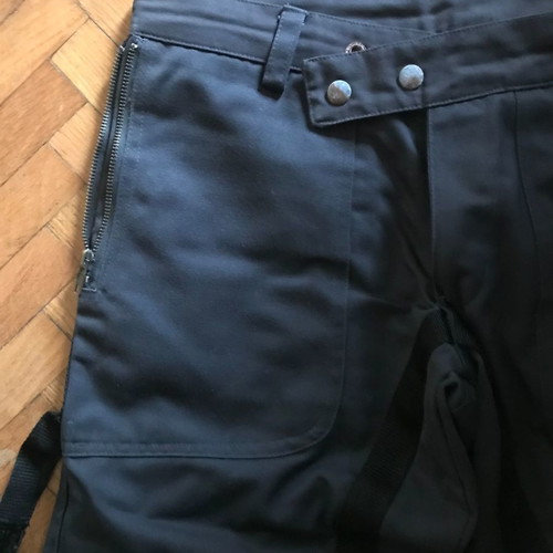 Black men's pants with pockets used, size M, rock metal style
