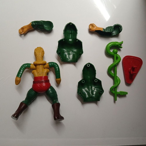 MOTU Masters of the Universe King Hiss 1986 action figure used, complete
