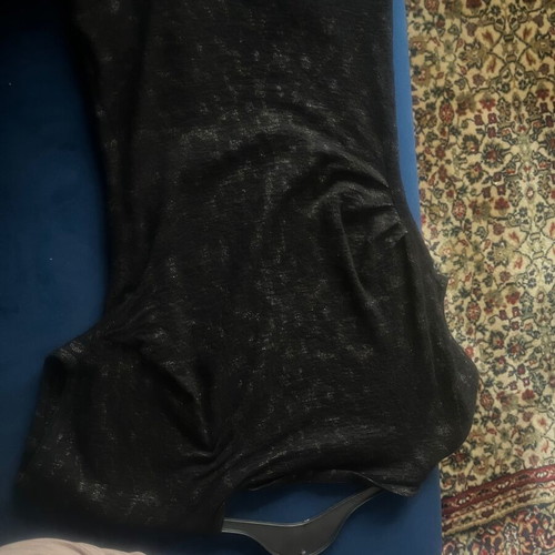 Escada blouse new with unique weave and metallic details, black, size S