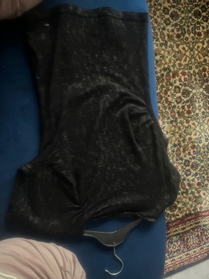 Escada blouse new with unique weave and metallic details, black, size S