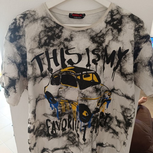 Vintage Art T-shirt Fiat 500 Abarth used, unique style