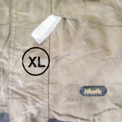 Atlantis men's work and waterproof jacket new, size XL, black and brown