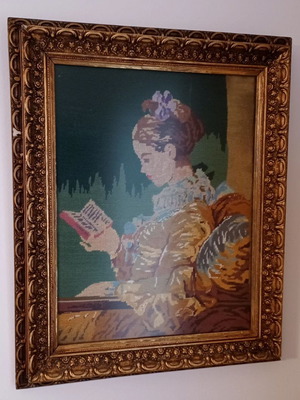 Πίνακας κέντημα στο χέρι μεταχειρισμένος