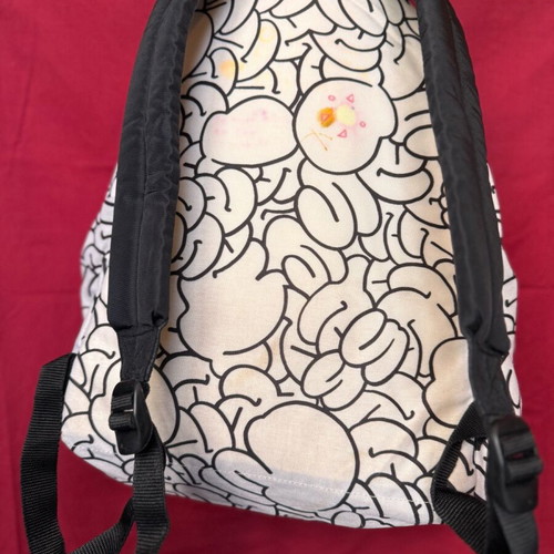 Eastpak backpack used white with patterns