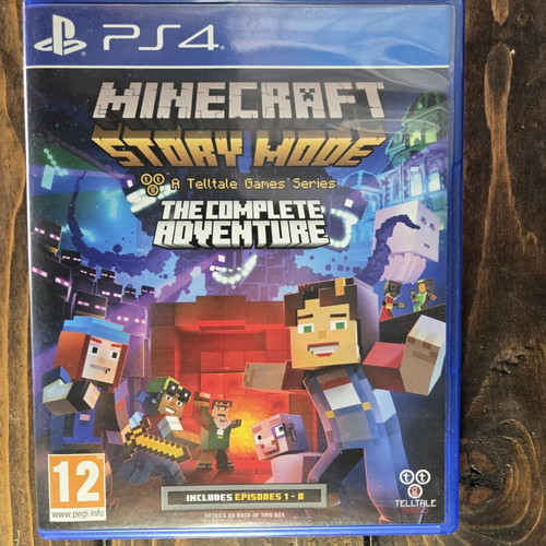 Minecraft Story Mode PS4 game, like new, complete adventure
