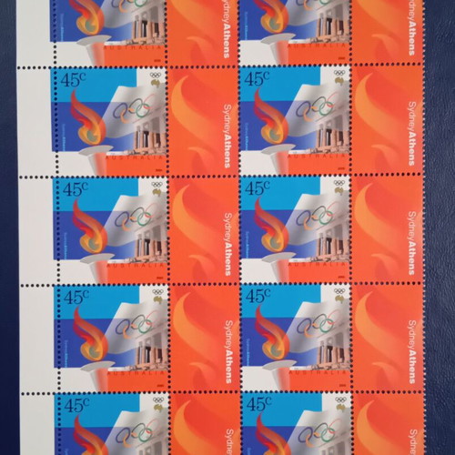 Greek Olympic Stamps 2000 Mint Never Hinged Sydney Athens