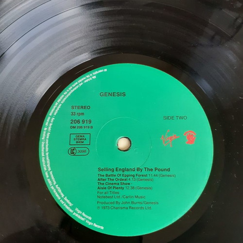 Genesis Selling England By The Pound LP vinyl used, rock