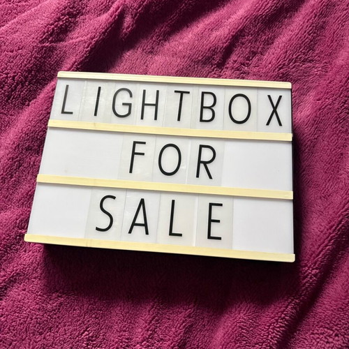 Lightbox like new with all letters