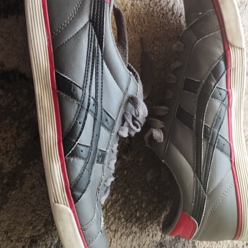 Asics Court H132Y sneakers used, size 41.5, gray and red