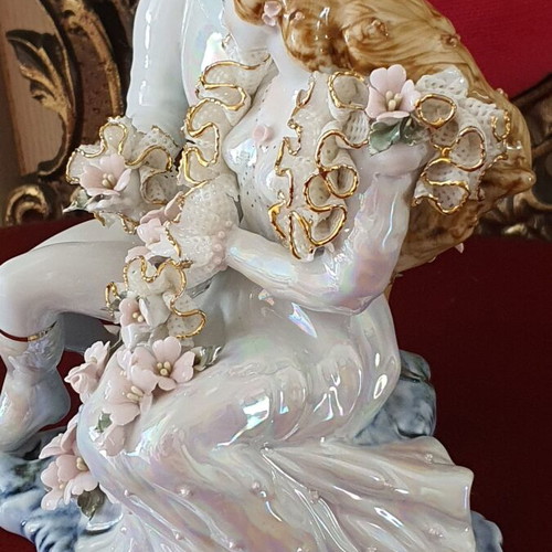 Vintage decorative porcelain couple handmade, like new