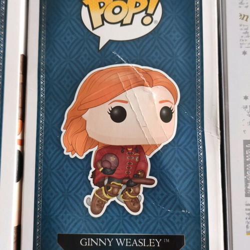 Harry Potter Funko Pop Set Ginny Weasley Ron Weasley Riding Broom like new